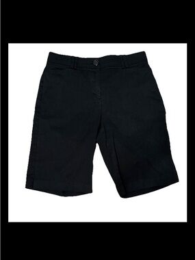 Counterparts Women's Black Bermuda Shorts with Belt Loops